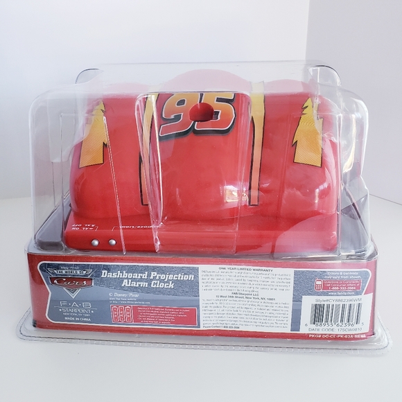 NEW Disney Pixar Cars Lightning McQueen Alarm Clock Projects Time on Ceiling - Picture 6 of 7